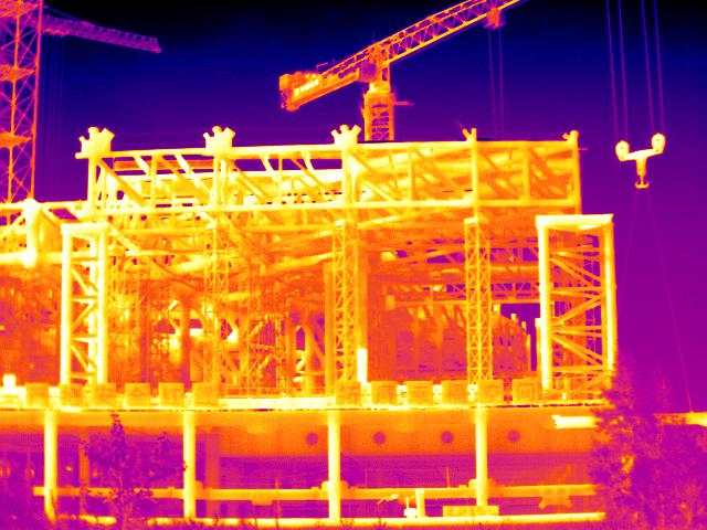 红外热像仪用于建筑监测